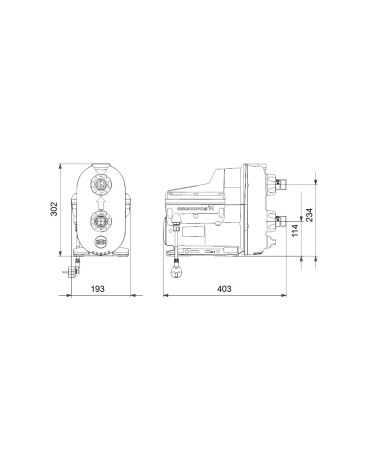 Savisiurbis vandens tiekimo siurblys Grundfos Scala2 3-45, 550 W, KAINA BE PVM: 544.628099, KODAS: SCALA2 3-45 | 004