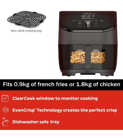 Instant Pot® Vortex™ Plus 8 Dual Drawer Clear Cook, KAINA BE PVM: 198.347107, KODAS: 920305 | 0013