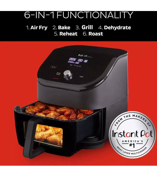 Instant Pot® Vortex™ Plus 8 Dual Drawer Clear Cook, KAINA BE PVM: 198.347107, KODAS: 920305 | 0014