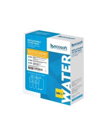 „Ecosoft“ pakaitinių filtrų rinkinys 3 pakopų vandens filtrams PP5-GAC-CTO, KAINA: 8.58979, KODAS: CHV3ECO | 003