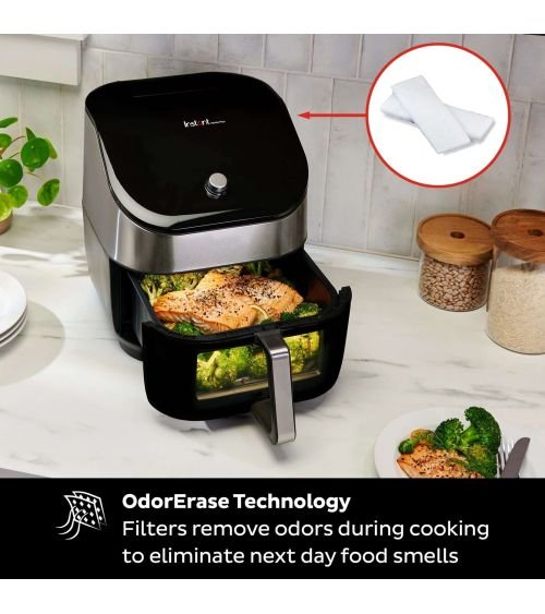 Instant Pot® Vortex® Plus 6QT nerūdijančio plieno oro gruzdintuvė su ClearCook ir OdorErase, KAINA: 137.46, KODAS: 140-3104-01-E