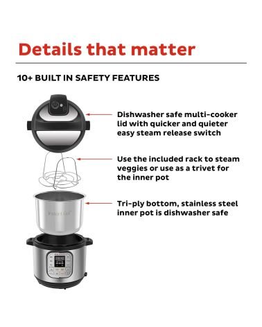 Instant Pot® Duo™ - Daugiafunkcinis puodas (3L), KAINA: 125.84, KODAS: 110-0045-01-EU-GP | 004